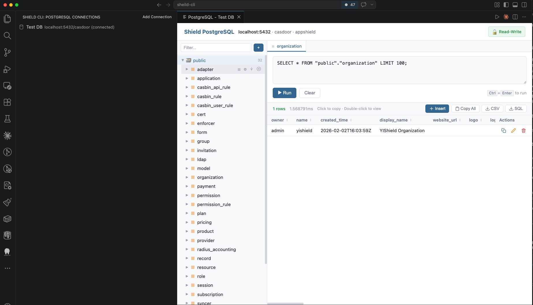 VS Code 内嵌 PostgreSQL 客户端