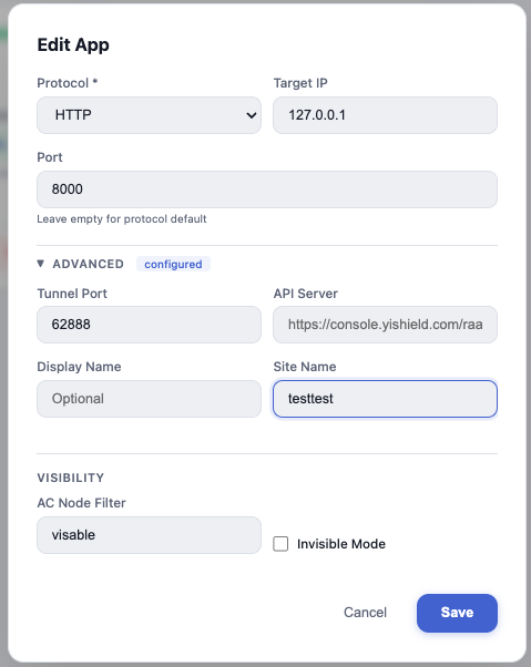 在 Web UI 中设置 Site Name